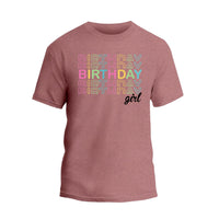 Birthday Girl Shirt, Watercolor Birthday Girl Party T-Shirt