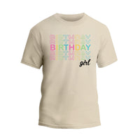 Birthday Girl Shirt, Watercolor Birthday Girl Party T-Shirt