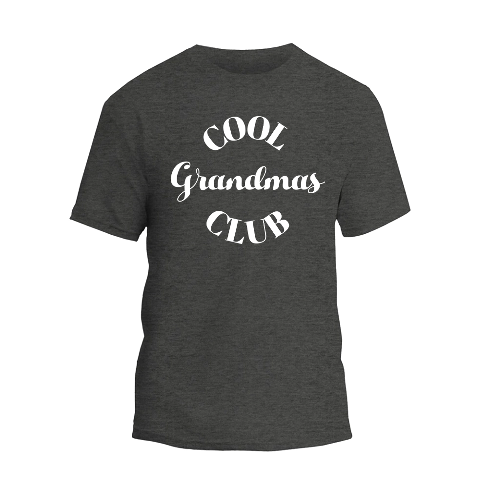 a black t - shirt that says cool grandmas club