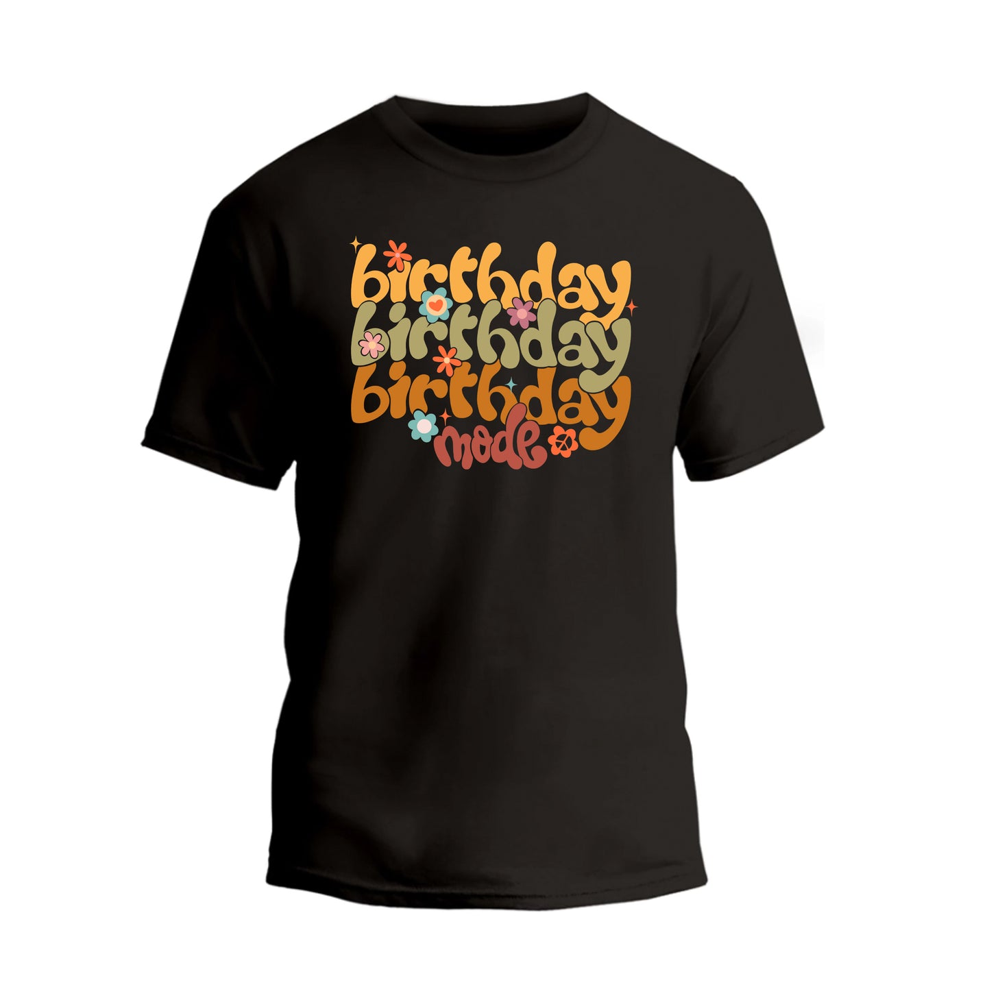 Floral Birthday Mode On Shirt, Cute Birthday Girl T-Shirt