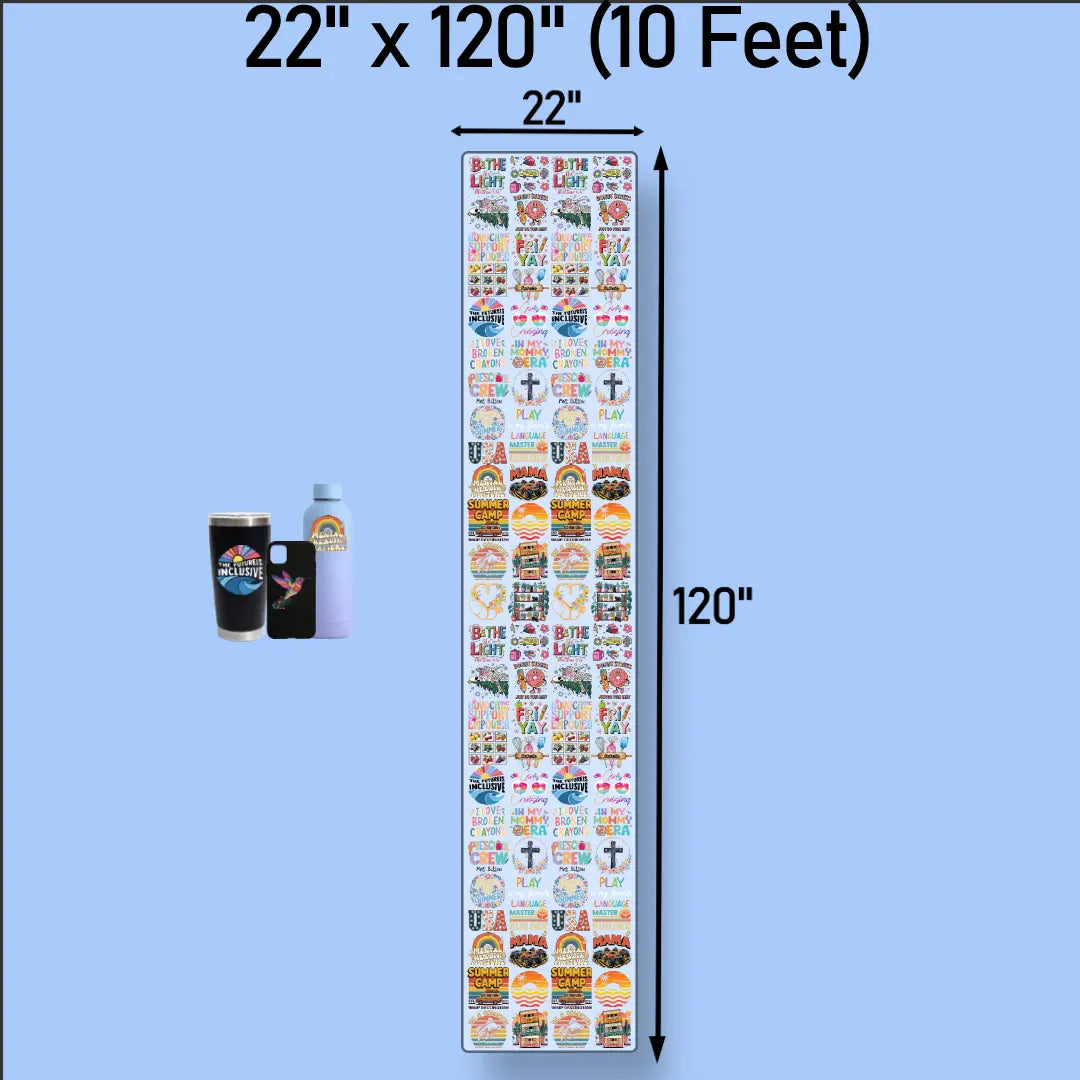 Upload UV Dtf Gang Sheet