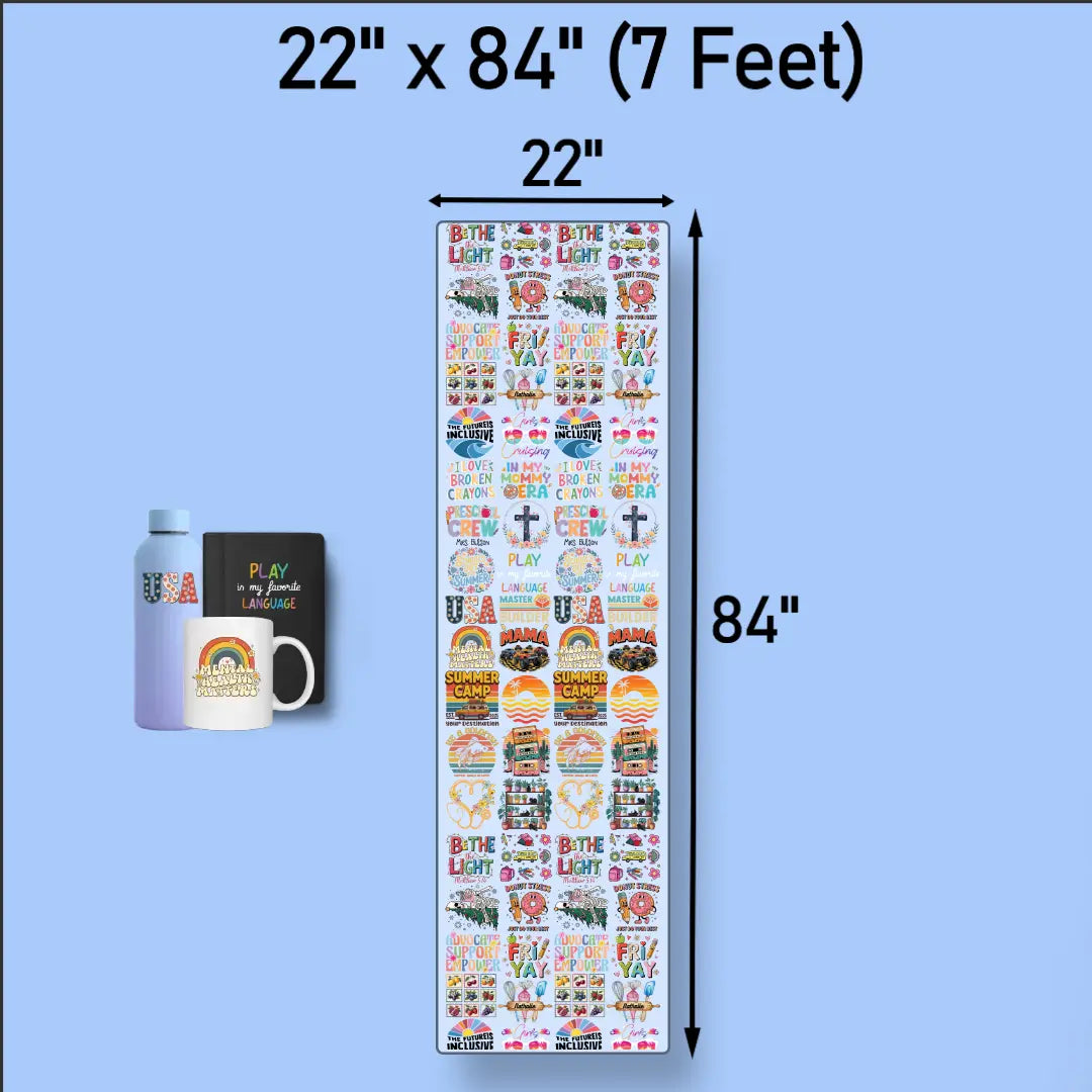 Upload UV Dtf Gang Sheet