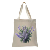 Lavender Floral Tote Bag, Women Tote Bag