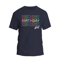 Birthday Girl Shirt, Watercolor Birthday Girl Party T-Shirt