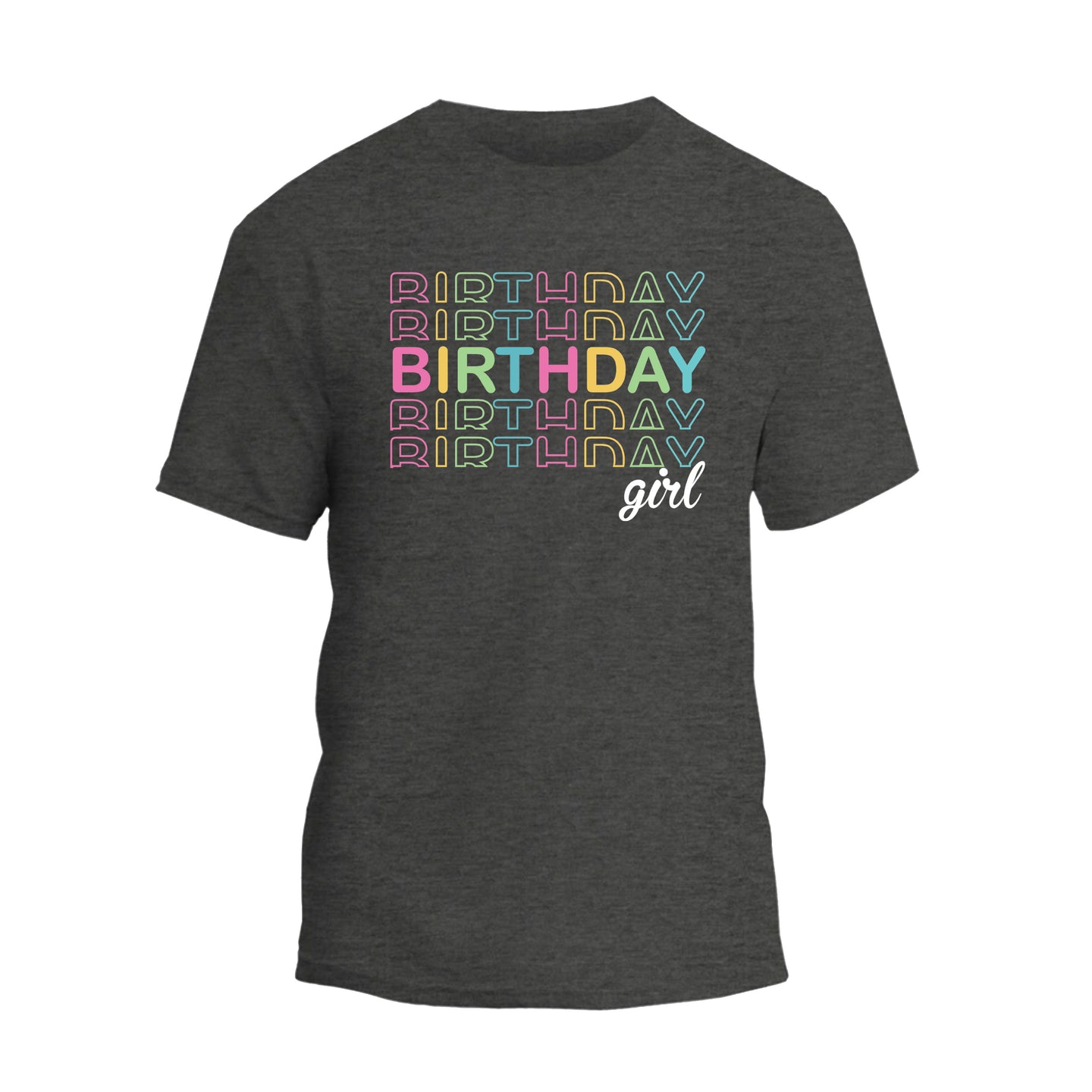 Birthday Girl Shirt, Watercolor Birthday Girl Party T-Shirt