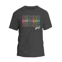Birthday Girl Shirt, Watercolor Birthday Girl Party T-Shirt