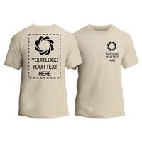 Custom Double Side T-Shirt, Design Your Own Personalized Tee, Custom Logo Shirt, Custom Text Shirt, 2 Side Printed T-Shirt
