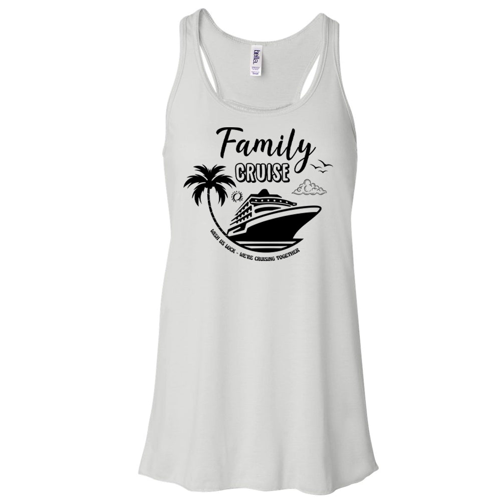 Family Cruise Women's Flowy Tank Top, We're Cruising Together Women Flowy Tank Top