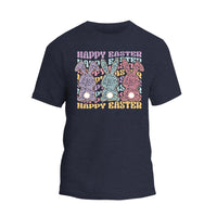 a t - shirt with the words happy easter on it