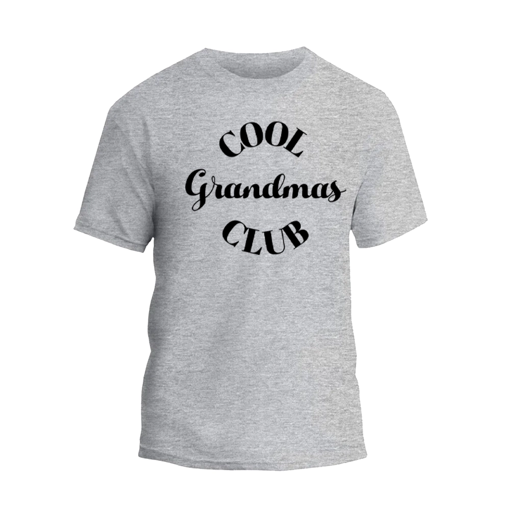 a grey t - shirt that says cool grandmas club