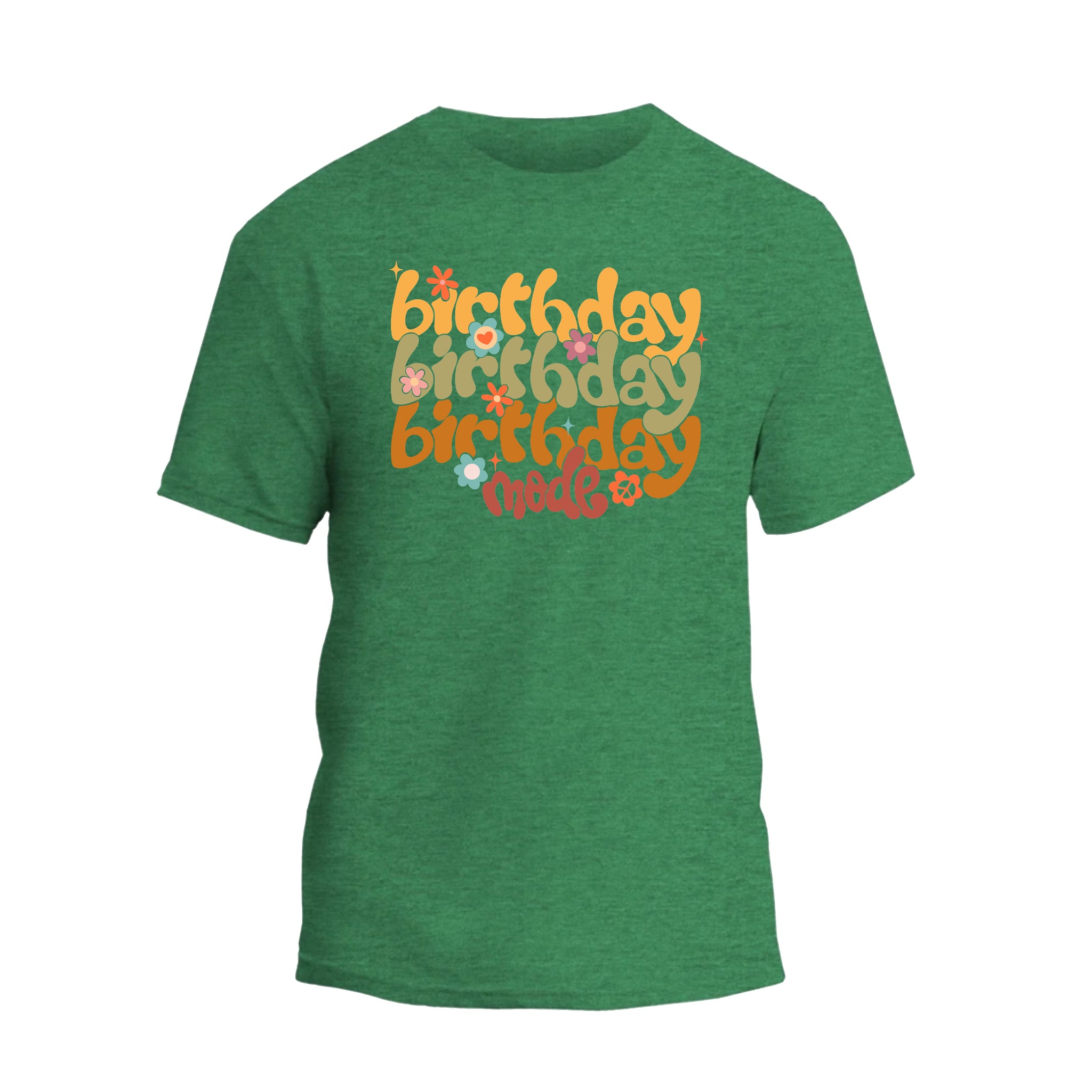 Floral Birthday Mode On Shirt, Cute Birthday Girl T-Shirt