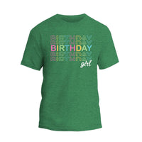Birthday Girl Shirt, Watercolor Birthday Girl Party T-Shirt