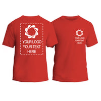 a red t - shirt with a picture of a camera