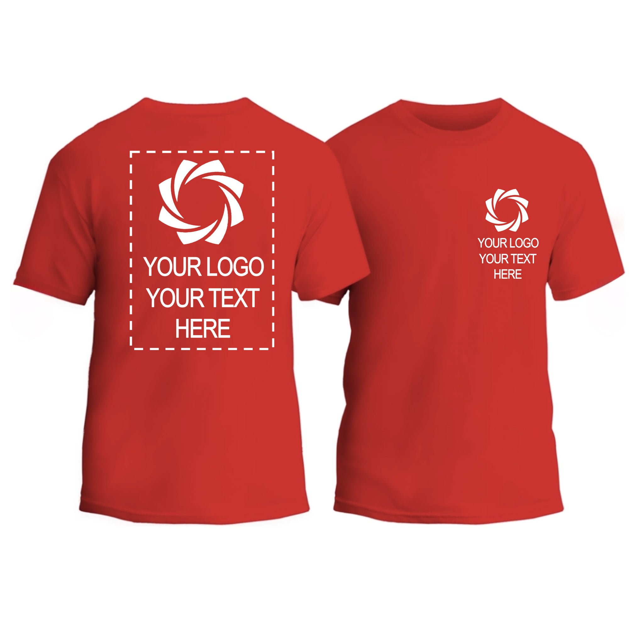 a red t - shirt with a picture of a camera