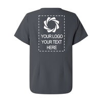 a gray t - shirt with a picture of a camera
