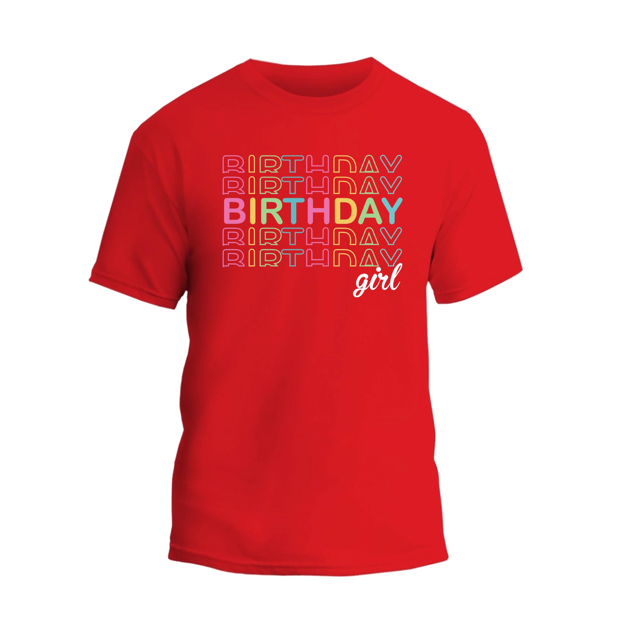 Birthday Girl Shirt, Watercolor Birthday Girl Party T-Shirt