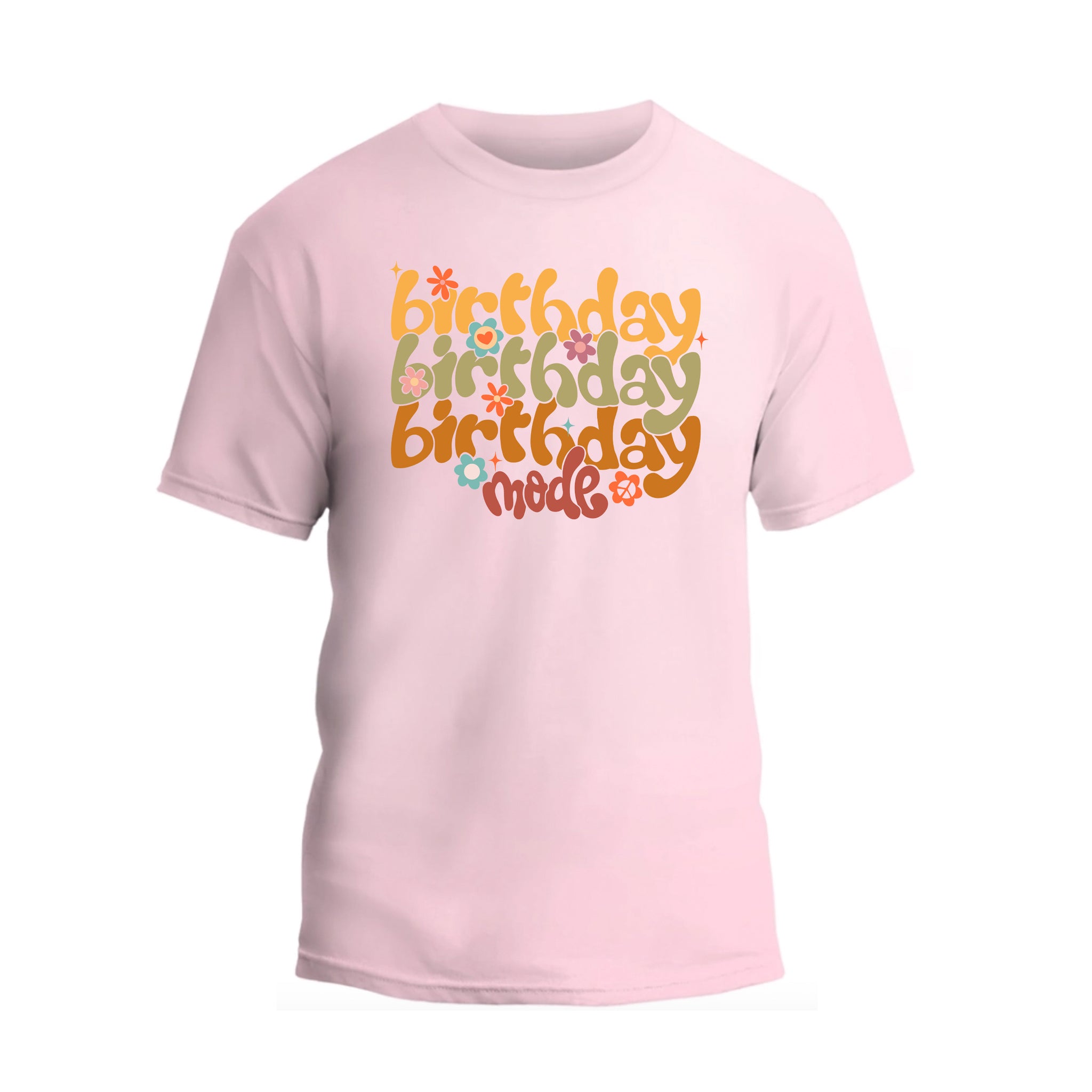 Floral Birthday Mode On Shirt, Cute Birthday Girl T-Shirt