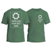 a green t - shirt with a picture of a camera