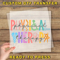 a piece of paper with the words physical therapy ready to press