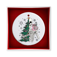 Sorta Merry Sorta Scary Ornament, Funny Skeleton Christmas Ornaments