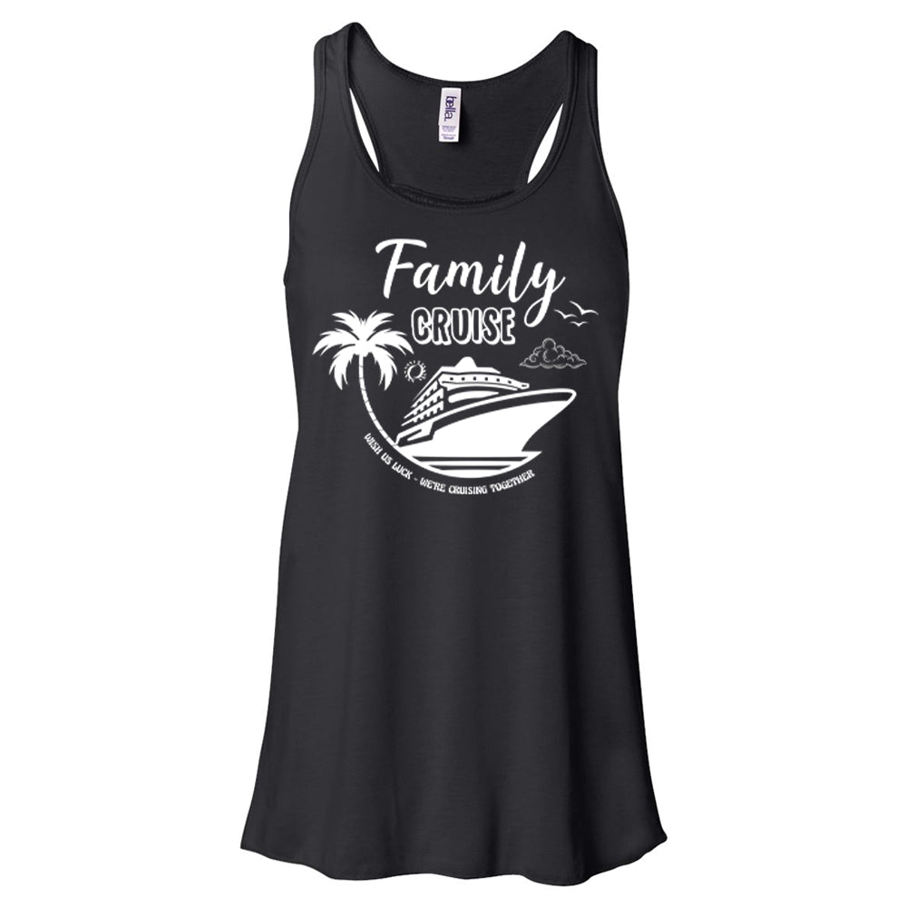 Family Cruise Women's Flowy Tank Top, We're Cruising Together Women Flowy Tank Top