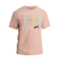 Birthday Girl Shirt, Watercolor Birthday Girl Party T-Shirt
