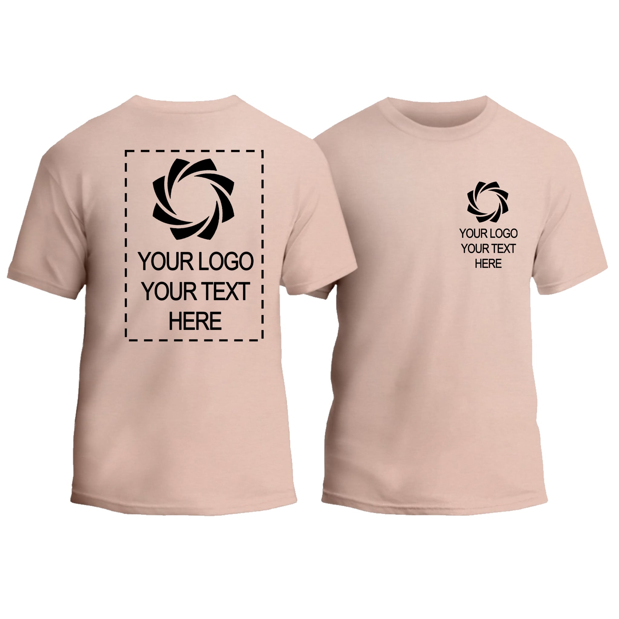 Custom Double Side T-Shirt, Design Your Own Personalized Tee, Custom Logo Shirt, Custom Text Shirt, 2 Side Printed T-Shirt