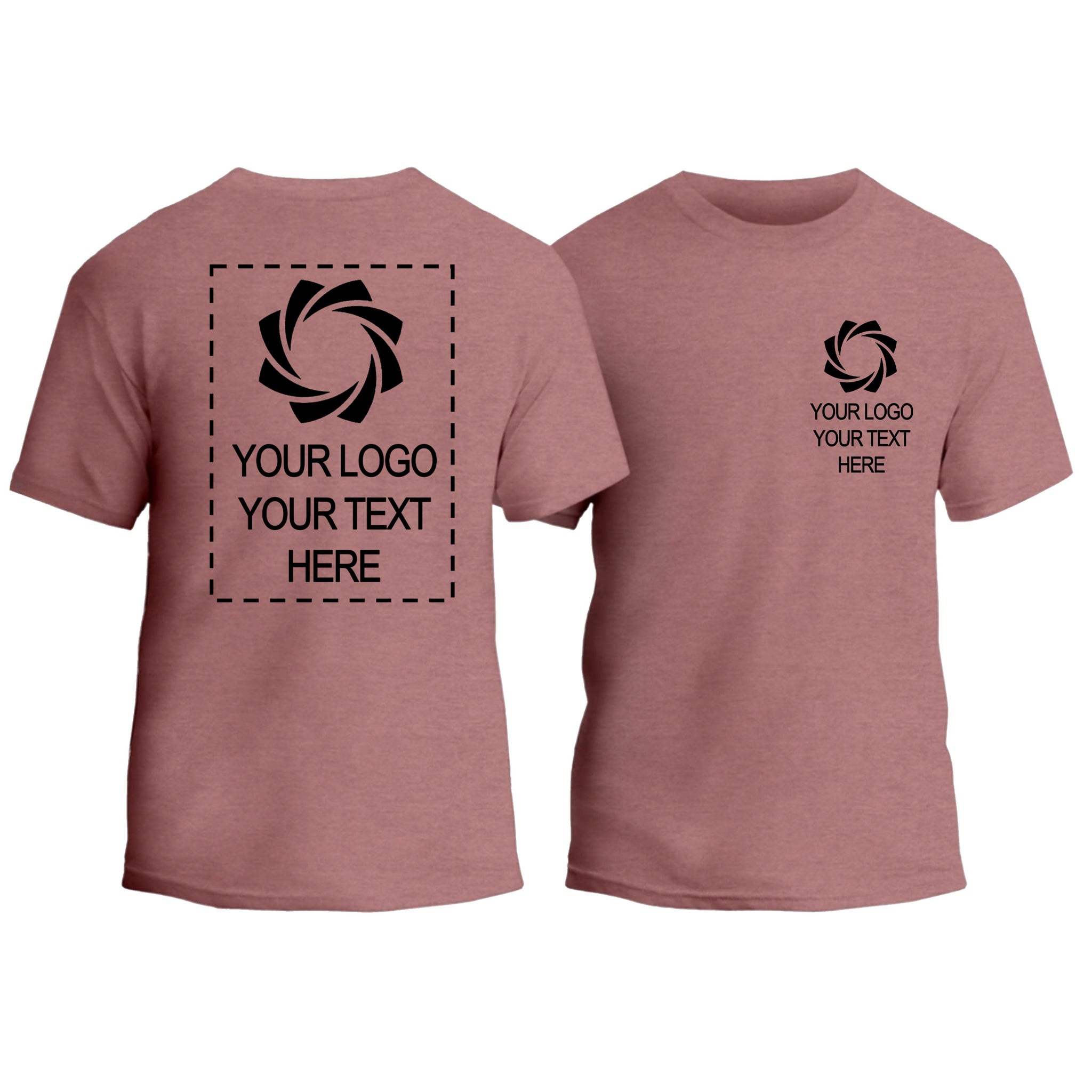 Custom Double Side T-Shirt, Design Your Own Personalized Tee, Custom Logo Shirt, Custom Text Shirt, 2 Side Printed T-Shirt