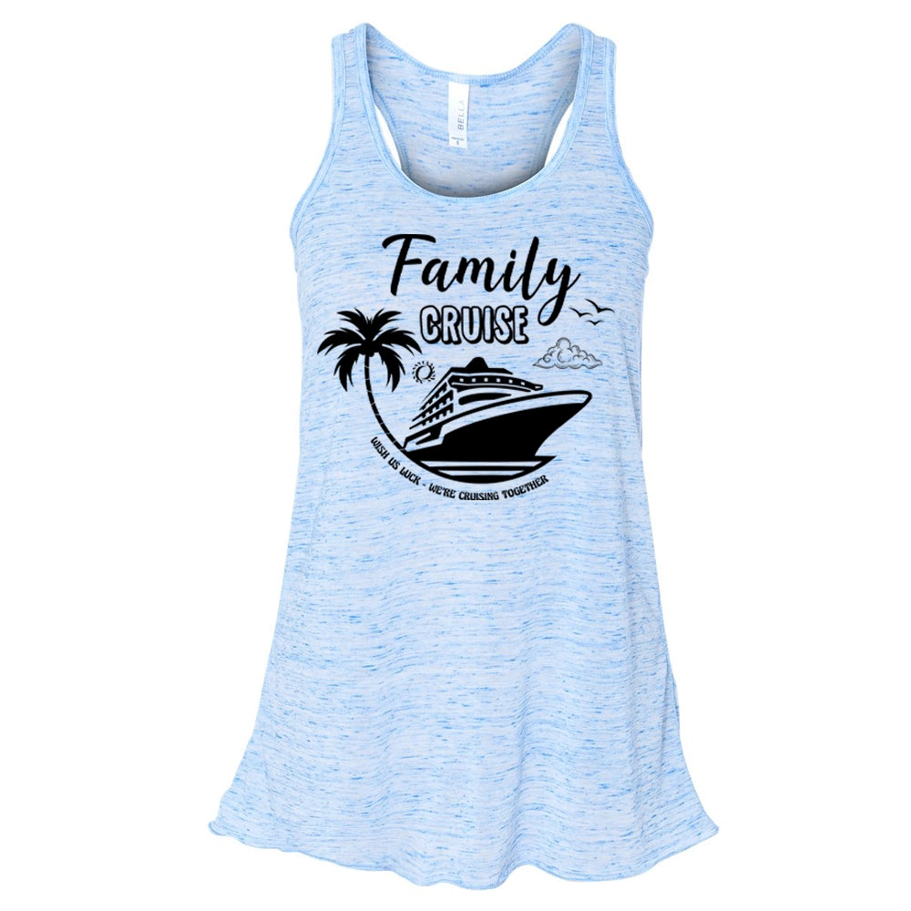 Family Cruise Women's Flowy Tank Top, We're Cruising Together Women Flowy Tank Top