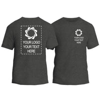 Custom Double Side T-Shirt, Design Your Own Personalized Tee, Custom Logo Shirt, Custom Text Shirt, 2 Side Printed T-Shirt