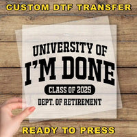 a person holding up a piece of paper with the words, i'm done