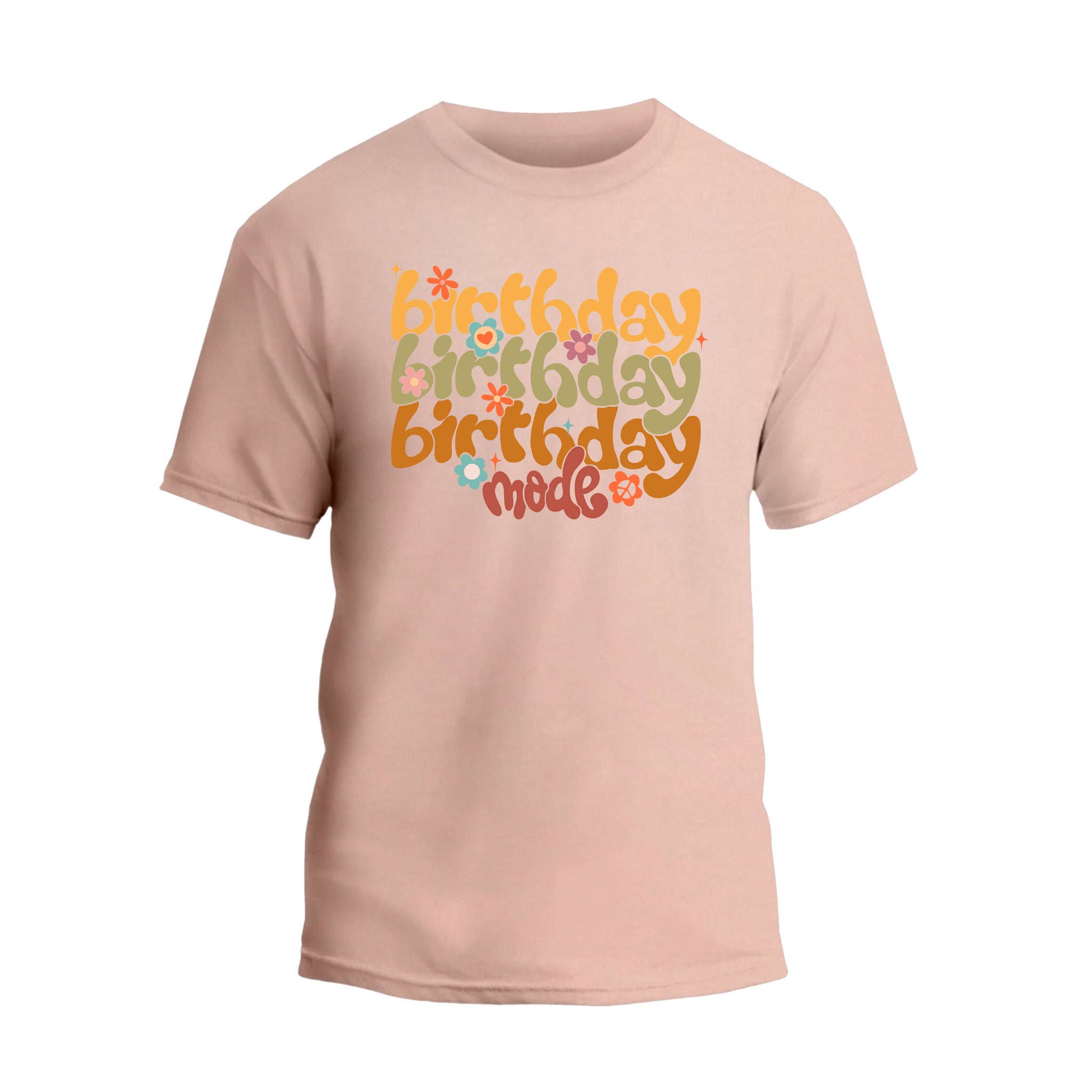 Floral Birthday Mode On Shirt, Cute Birthday Girl T-Shirt