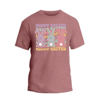 a pink t - shirt with a happy easter message