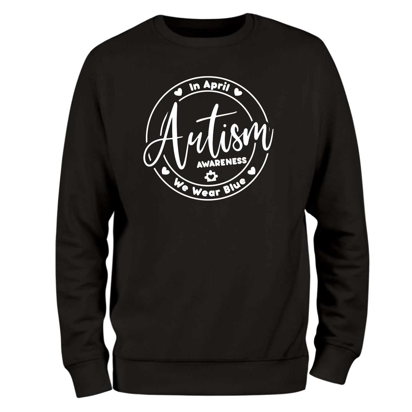 a black sweatshirt with the words autism on it