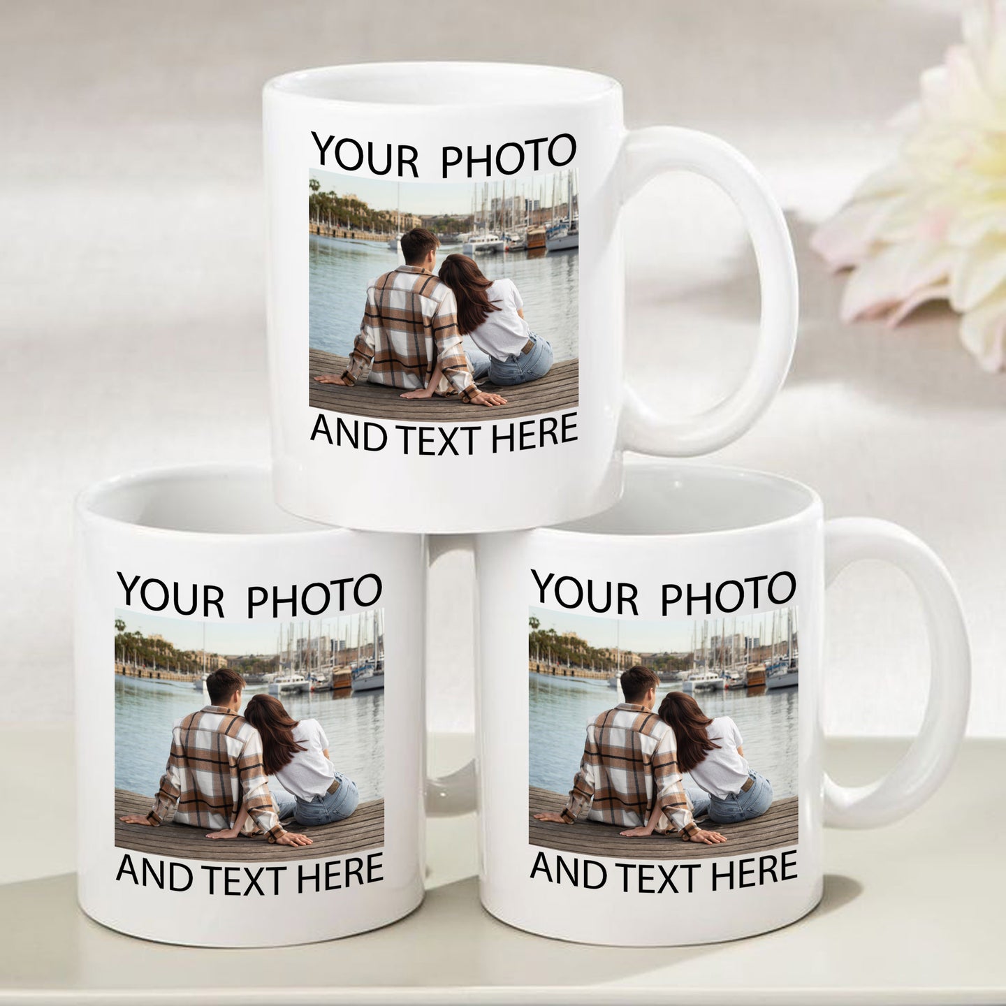 Custom Photo and Text Mugs, Personalized Mug, Gift for Her, Gifts Gor Him