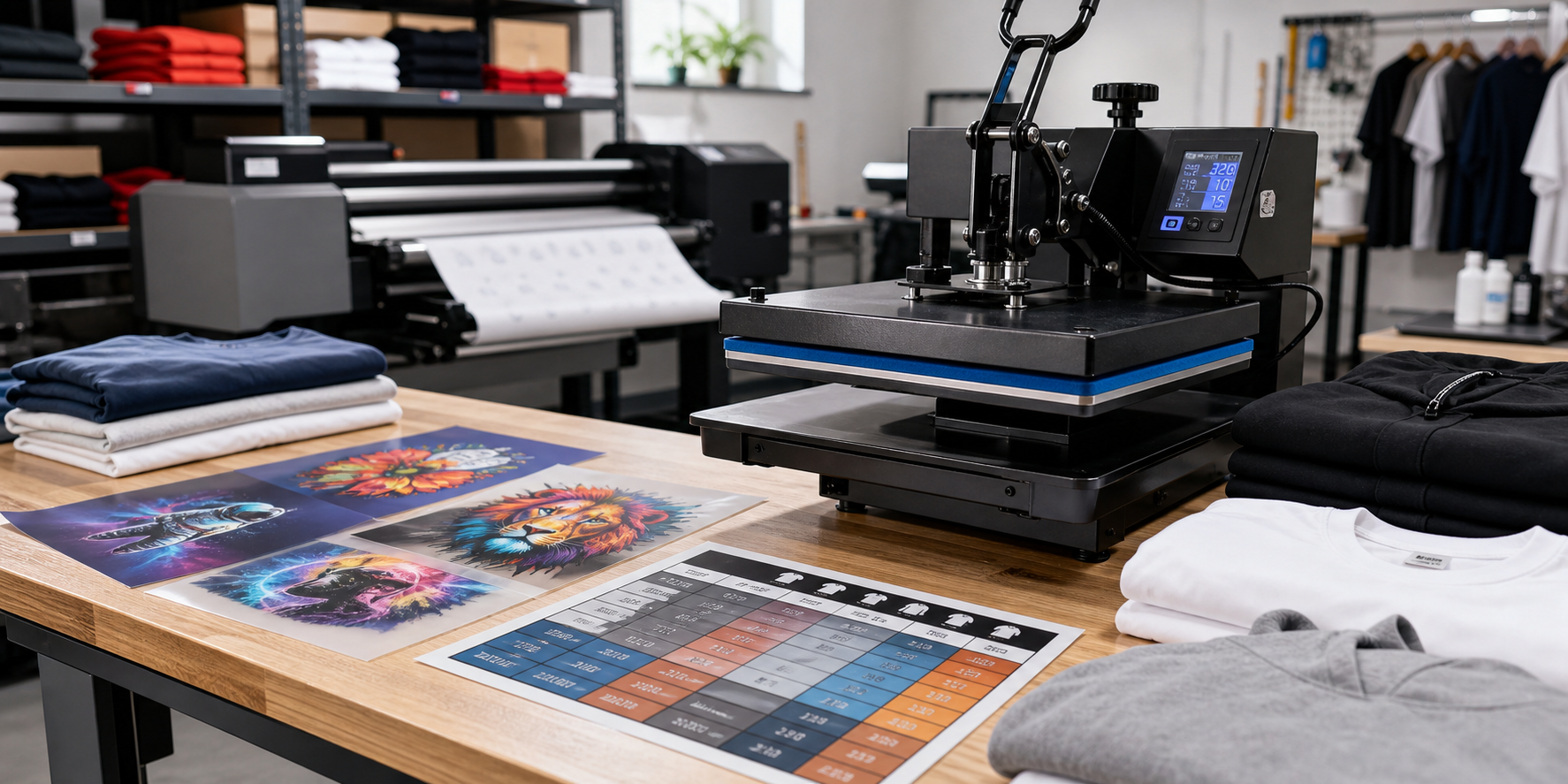 DTF Heat Press Settings Chart: Temperature, Time, Pressure, and Peel Guide for Every Garment