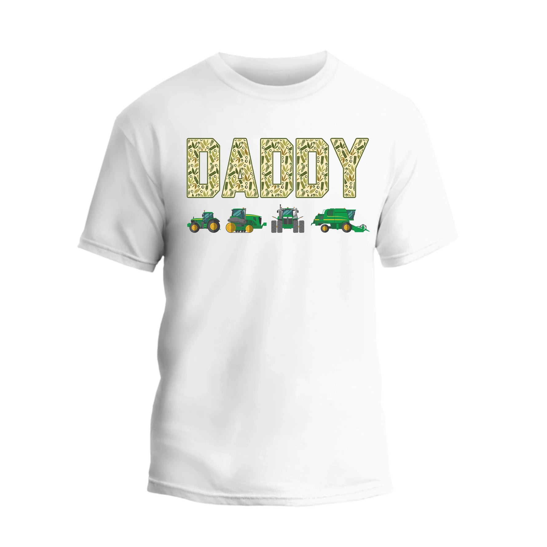 a white t - shirt with the words daddy on it