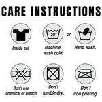 a poster with instructions on how to wash clothes