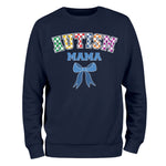 a navy sweatshirt with the words mississippi and a bow