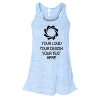 a women's tank top with a logo on it