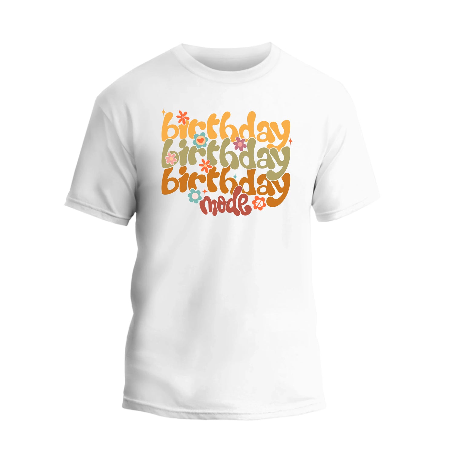 Floral Birthday Mode On Shirt, Cute Birthday Girl T-Shirt