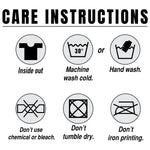 a poster with instructions on how to wash clothes