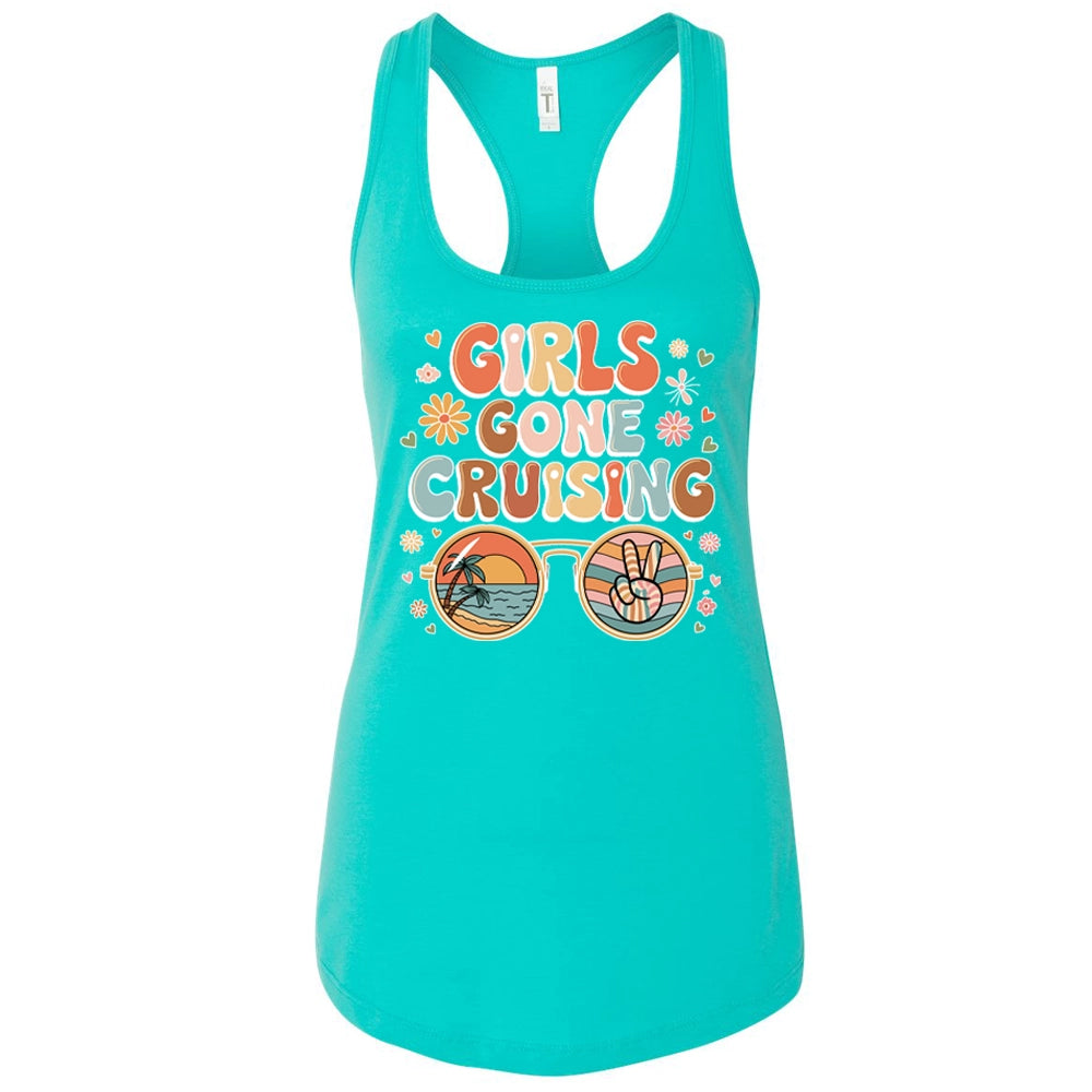 Girls Gone Cruising Women's Ideal Racerback Tank Top, Cruise Vacation Women Tank Top