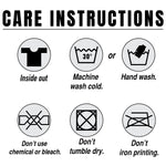 a poster with instructions on how to wash clothes