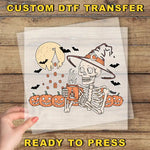 a picture of a skeleton with a hat and a pumpkin