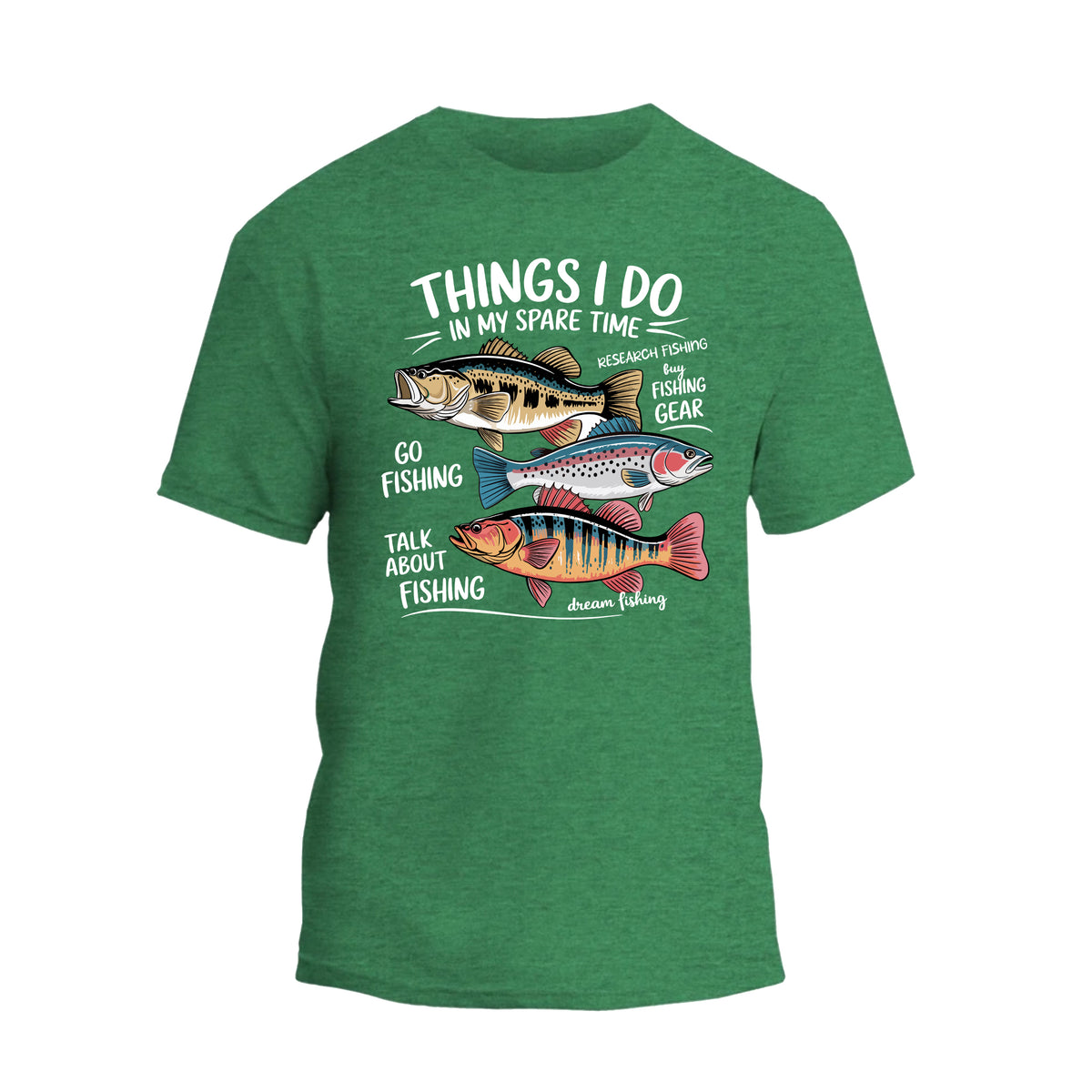 Things I Do In My Spare Time Fishing T-Shirt, Funny Fishing Shirt, Father's Day Gift Tee