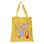 In My Teacher Era Tote Bag, Floral Teacher Tote Bag