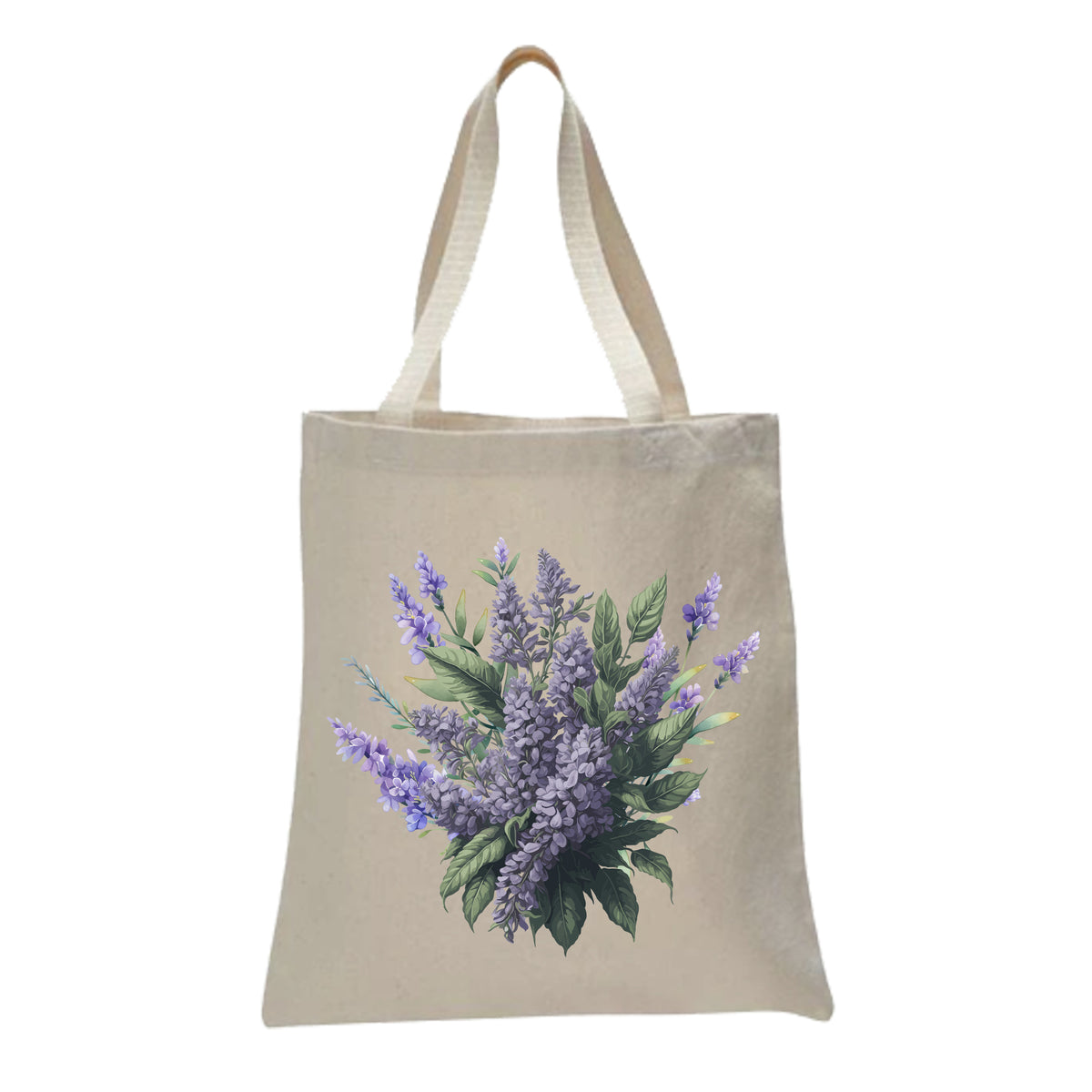 Lavender Floral Tote Bag, Women Tote Bag