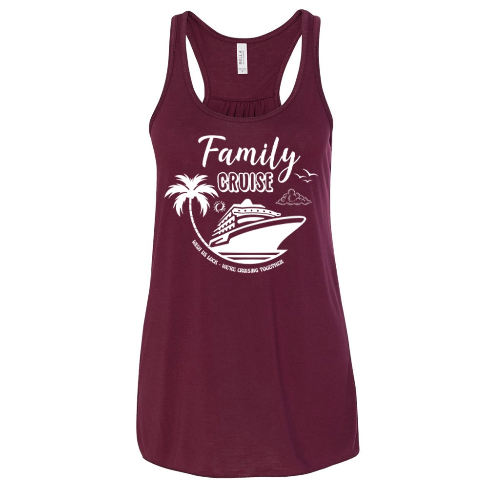 Family Cruise Women's Flowy Tank Top, We're Cruising Together Women Flowy Tank Top
