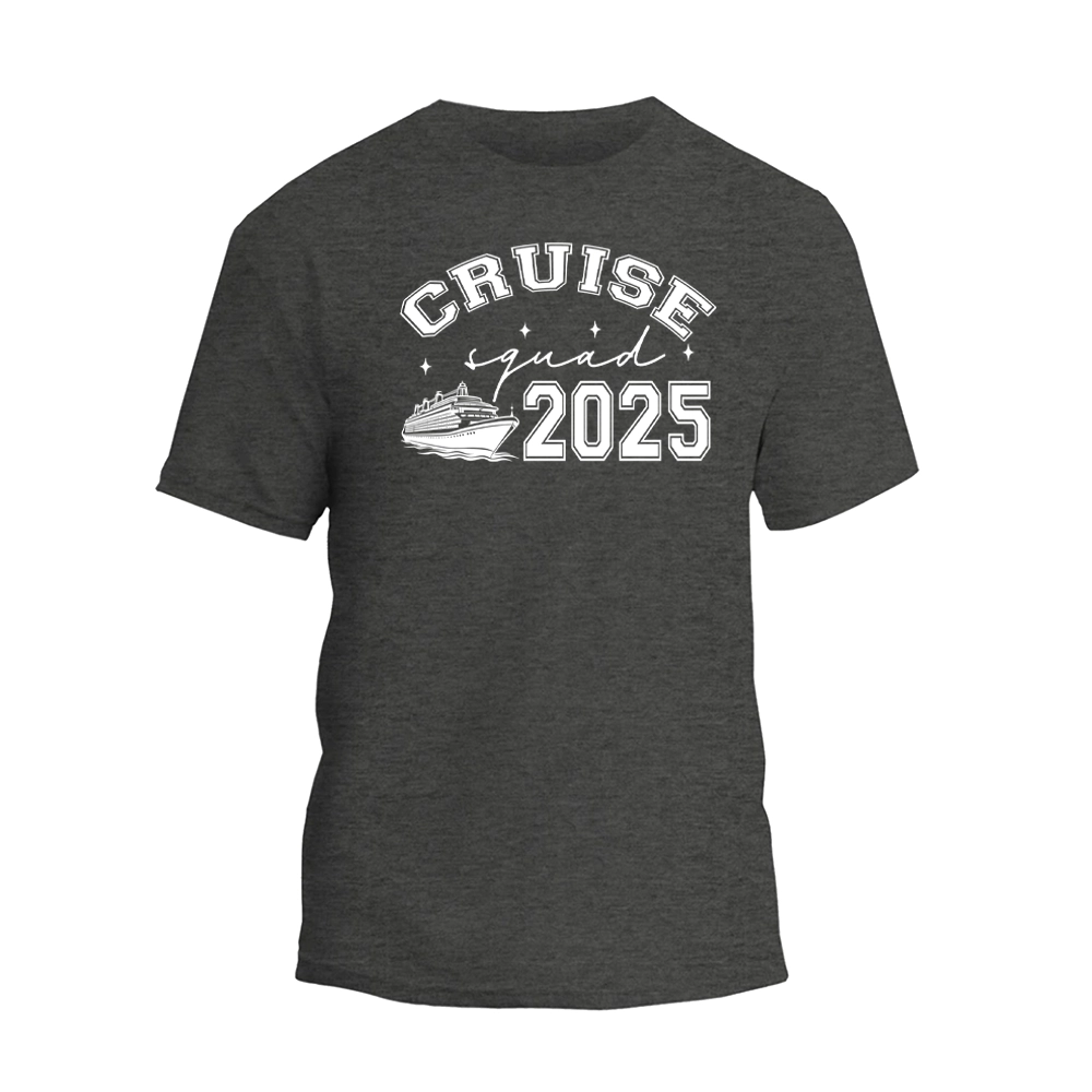 a black t - shirt with a white cruise logo on it